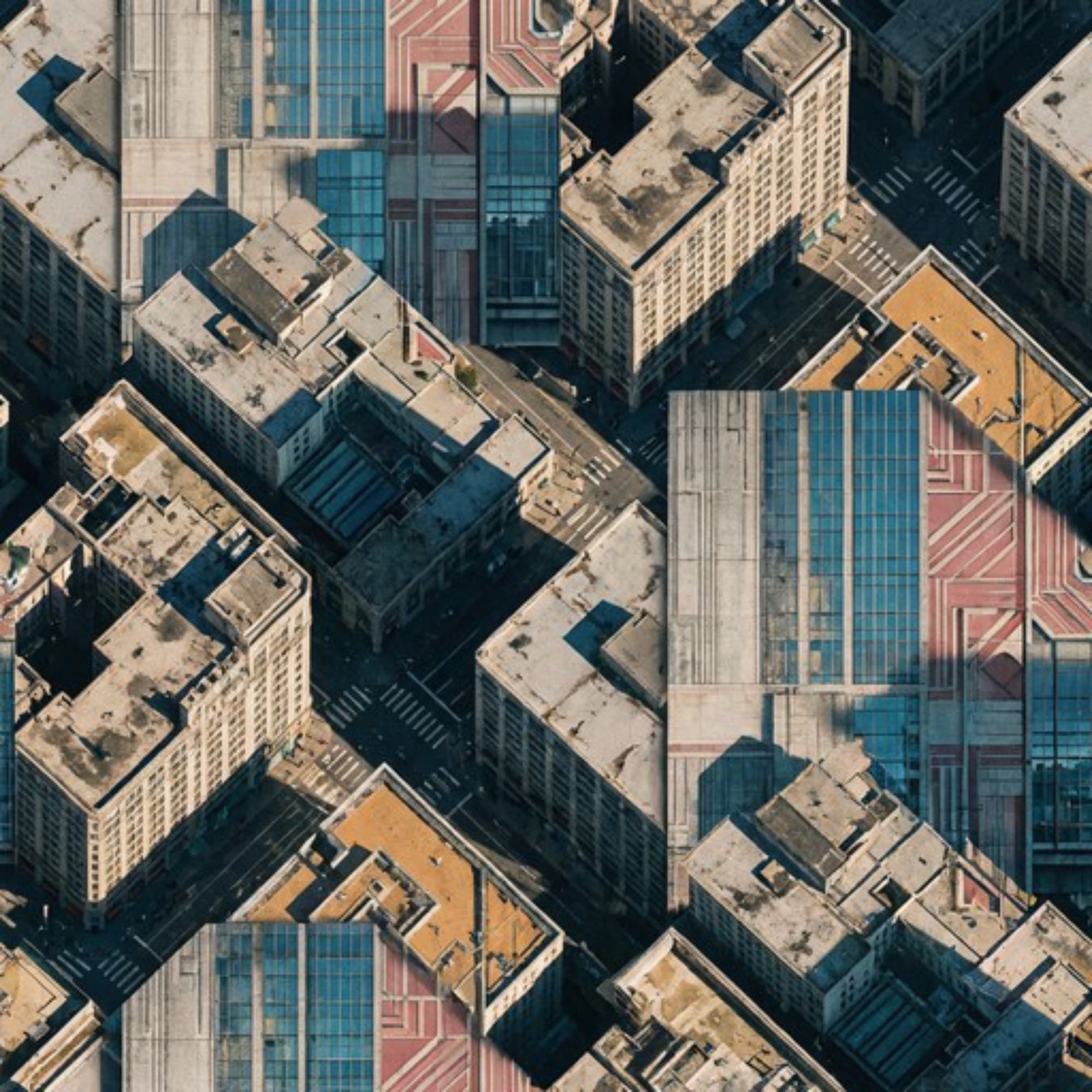 Aerial City Grid